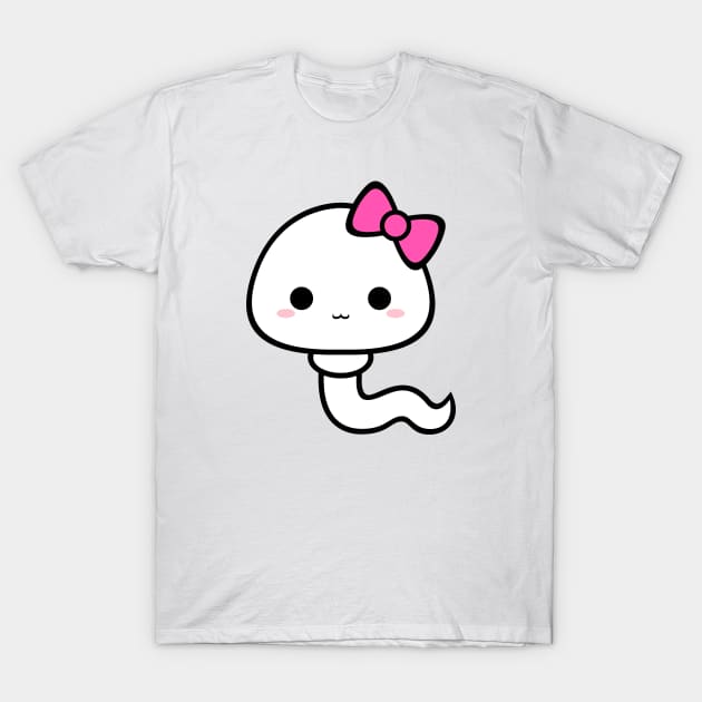 Cute Kawaii Sperm Girl T-Shirt by alien3287